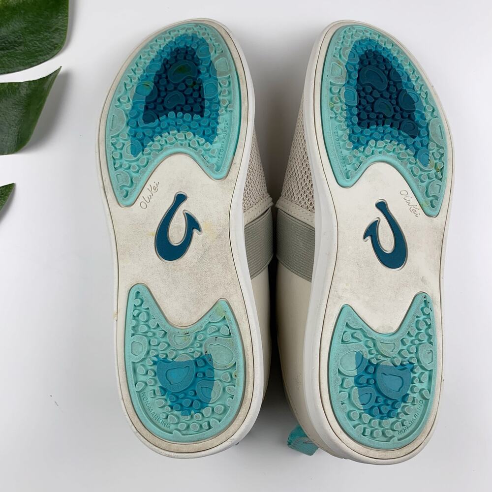 Olukai Hale’iwa Casual Sneakers Beige Slip On Comfort Women’s 9 - Picture 11 of 11
